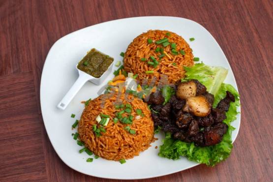 Jollof Rice & Pork