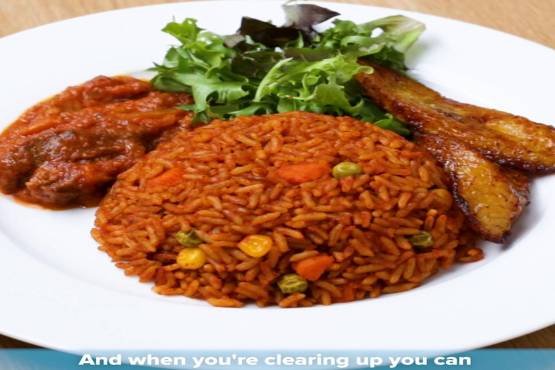 Jollof with Chicken 