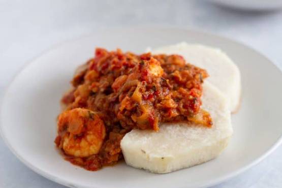 garden egg stew n ampesi