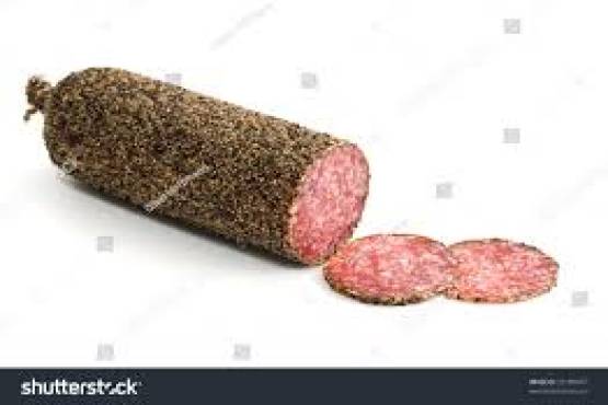 Peppered sausages and Fries or Yam