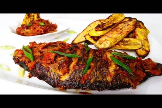 Plantain and Grilled Tilapia
